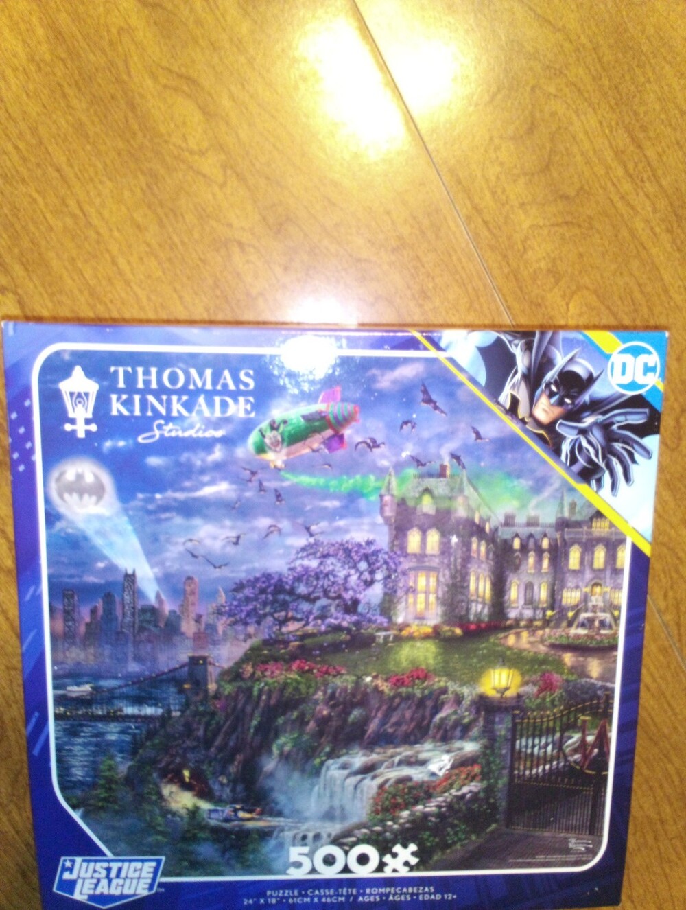 Thomas Kinkade Justice League Wayne Manor Estate 500 Piece Puzzle 2023 Ceaco